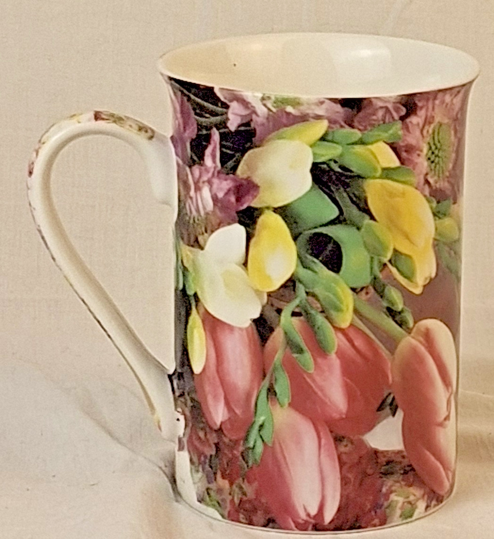 Creative Tops Chintz Fine China Mug Pink Tulip Floral Northamptonshire England